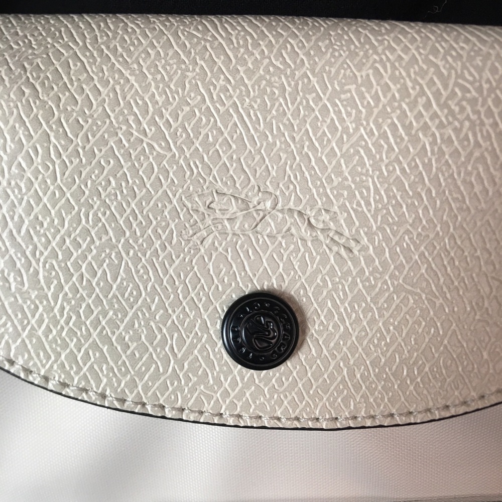 NWT Longchamp Le Pliage Original Large Shoulder Nylon Bag Tote IN OFF WHITE - Picture 11 of 11